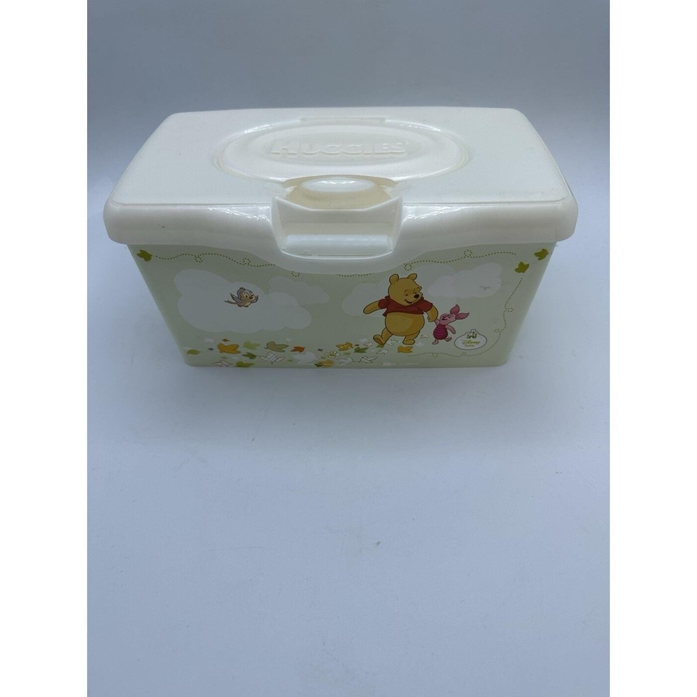 Vintage Huggies Wipes Empty Container Disney Winnie the Pooh Tigger Piglet